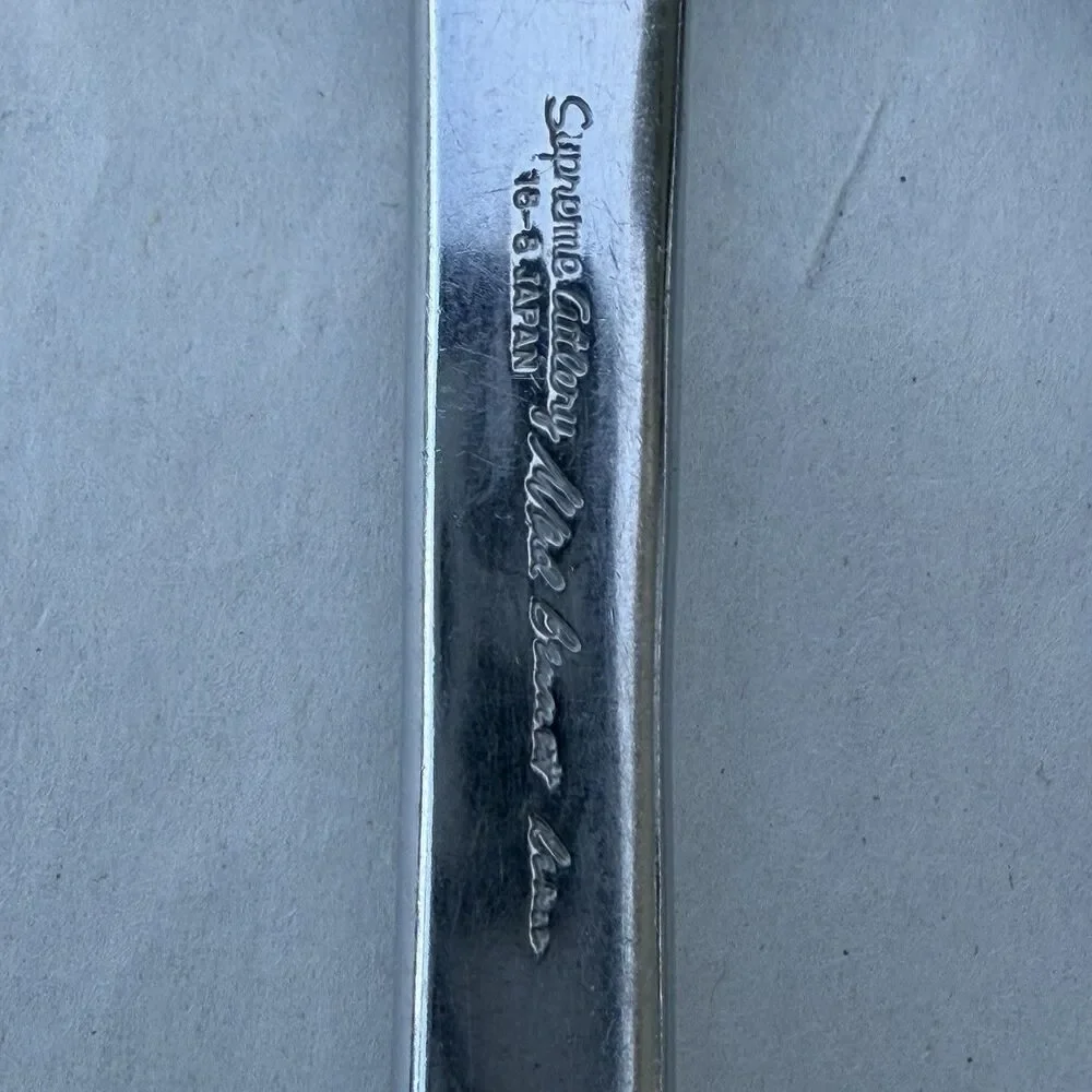 Vintage Ward Bennett Supreme Cutlery 18/8 Japan MCM Stainless Spoons Set of 3